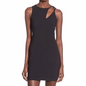 NWOT ASTR shoulder cut out little black dress